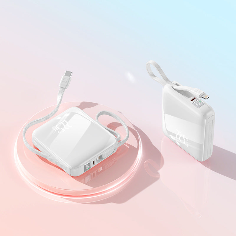 Tragbare Powerbank mit Integriertem Kabelmanagement und Intelligenter Schnellladefunktion Brehn