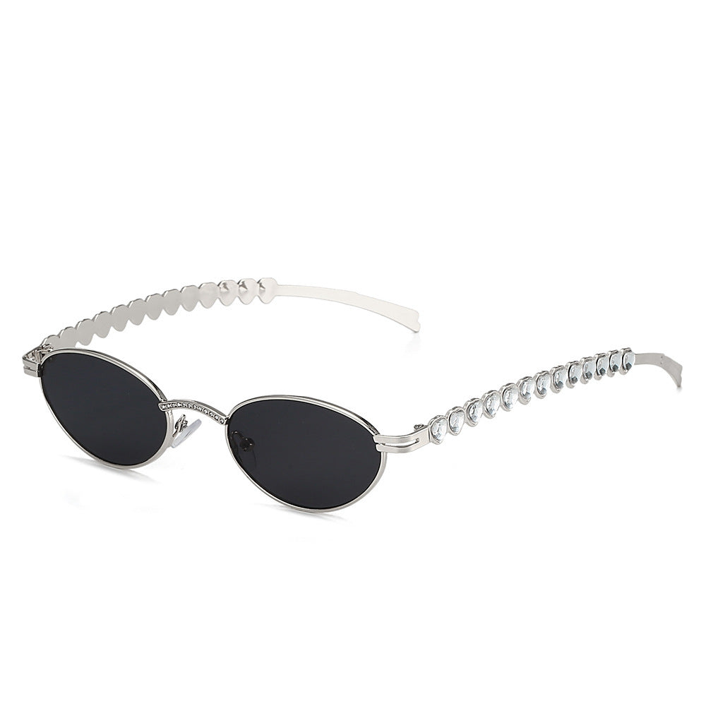 Elegante mit Strass veredelte Katzenaugenbrille Brehn