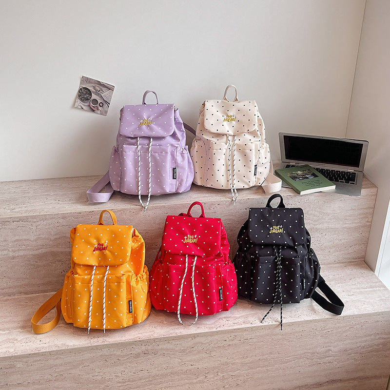Stilvolle gepunktete bedruckte Rucksack Brehn