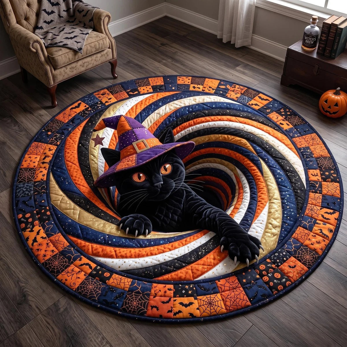 Halloween-inspirierter dekorativer Teppich
