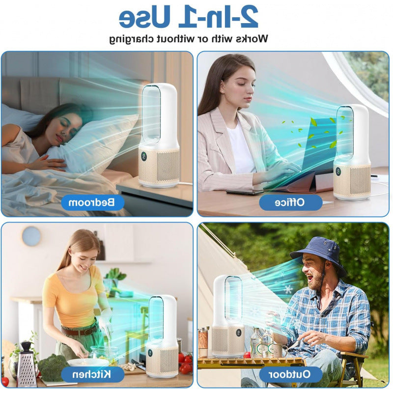 Unisex Turmventilator ohne Rotorblätter mit intelligentem Timer Brehn