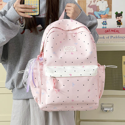 Charmanter gepunkteter Schulrucksack Brehn