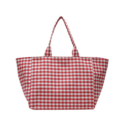 Stilvolle Karierte Utility Tote Bag Brehn