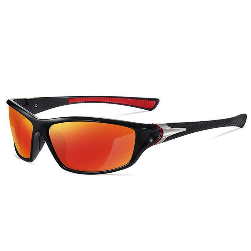 Unisex nan sportliche Wraparound-Sonnenbrille mit polarisierten, bruchsicheren Polycarbonat-Gläsern und rutschfesten Nasenpads Brehn