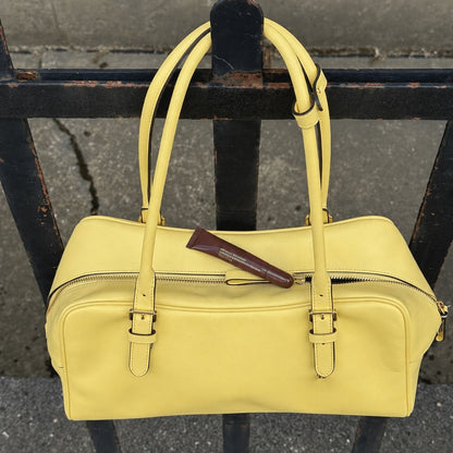 Klassische Strukturierte Lederhandtasche