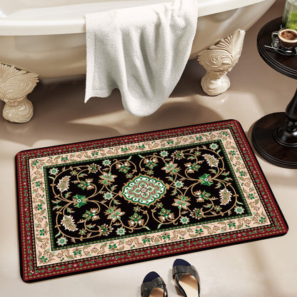 Elegante Vintage Blumen Badematte Brehn