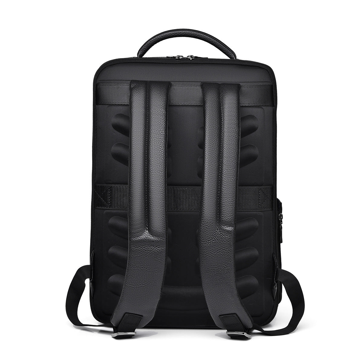 Schlanker Leder Laptop Rucksack Brehn