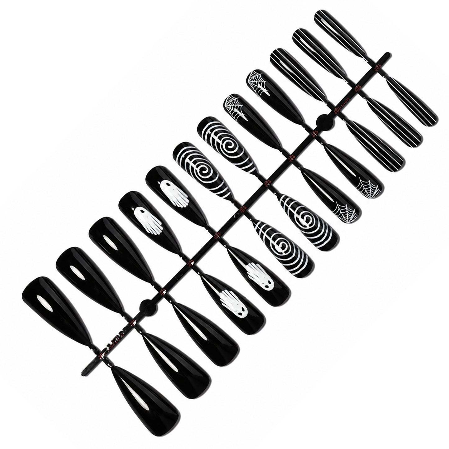 Gothic-Themen Stiletto Druck-auf Nägel Brehn