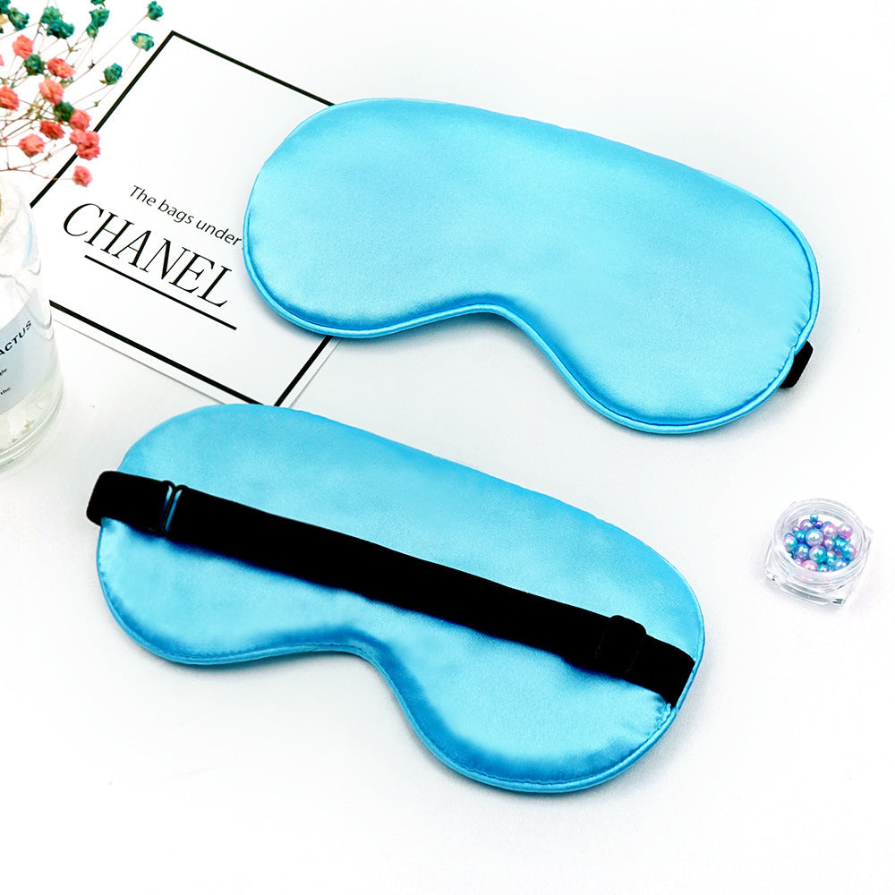 Unisex nan luxuriöse Satin Schlafmaske mit anatomischer Kontur und verstellbarem Gummiband Brehn