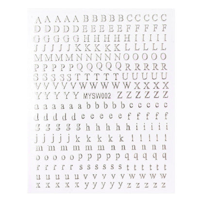 Dekorative Alphabet Nagelkunst Charms