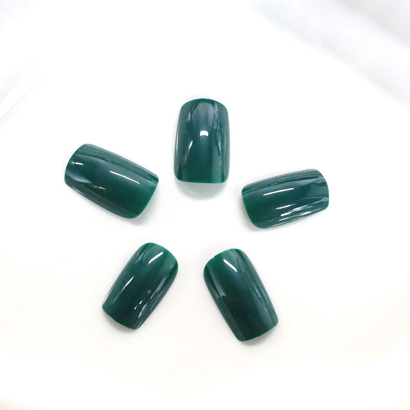 Glänzende quadratische Spitzen-Nagelkunst Brehn