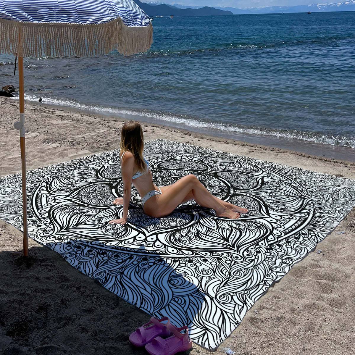 Mandala Design Strandmatte Brehn