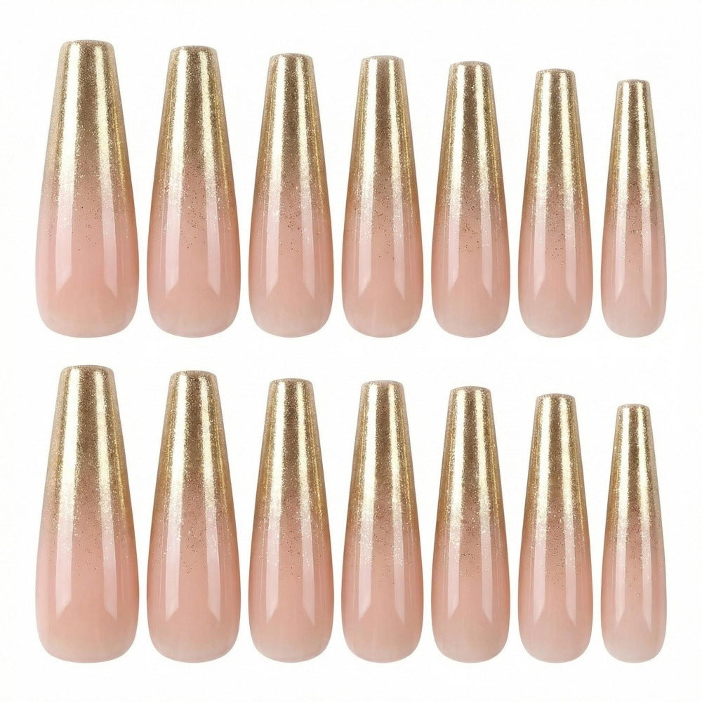 Kunstnägel mit elegantem Glitzer-Gradient Brehn