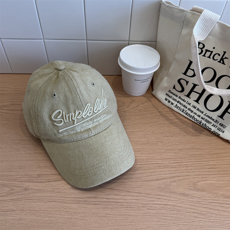 Damen Casual Weiches Stoff Verstellbare Baseballmütze Brehn