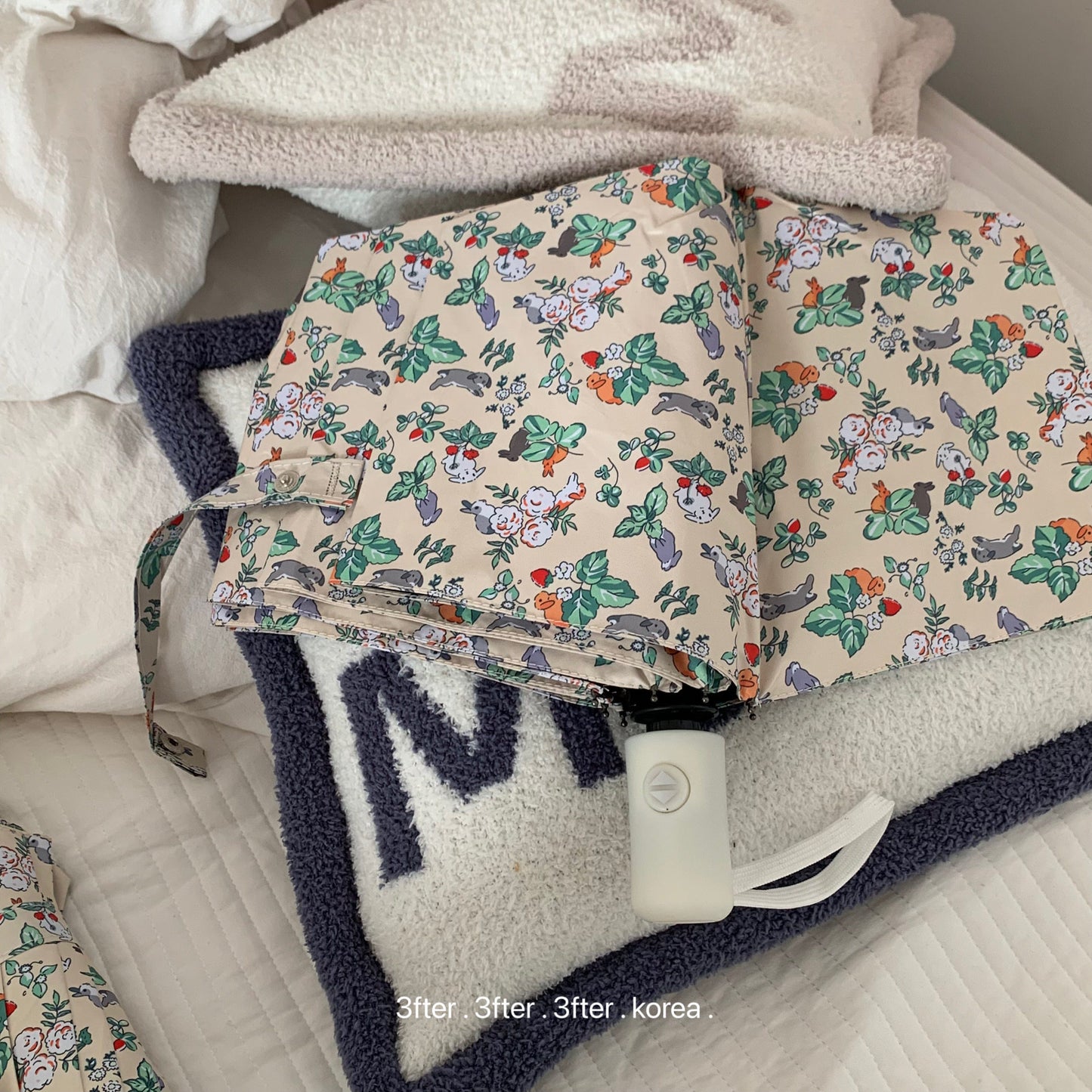 Damen Faltbarer Regenschirm mit floralem Vintage-Design Brehn