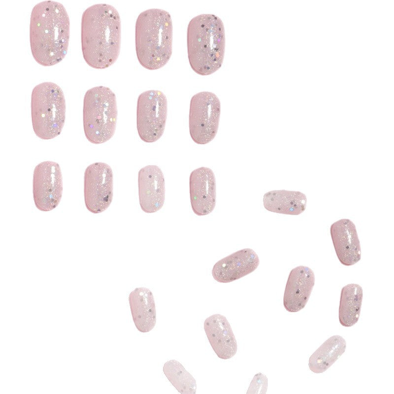 Glamouröser Glitzer Press-On Nagelset Brehn