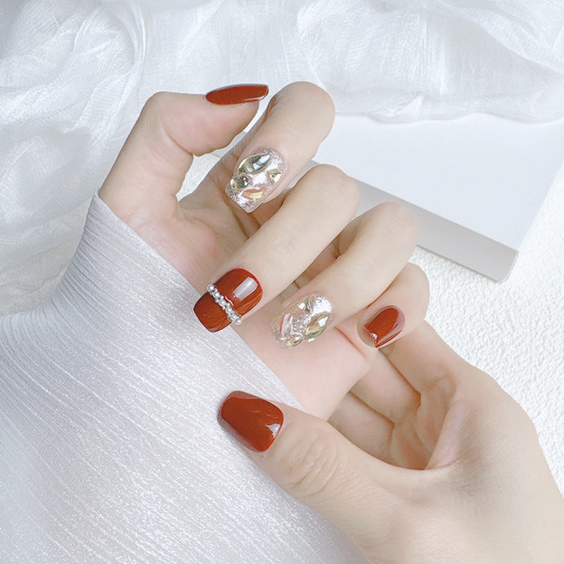 Handgemachtes Press-On Nagelset Brehn