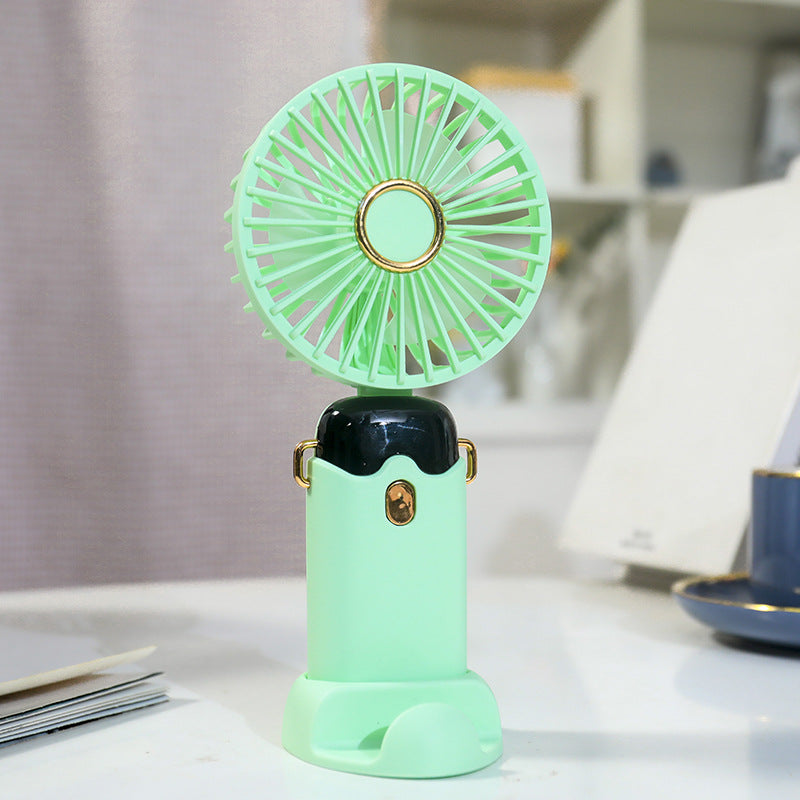 Damen Tragbarer Handventilator mit Integrierter Sprühfunktion und USB-Ladeoption Brehn
