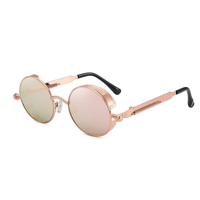 Damen Retro-inspirierte runde Sonnenbrille mit speziellen Gläsern Brehn