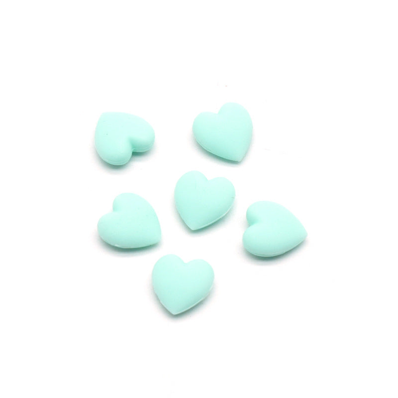 Dekorative Herzförmige Gummi Charms Brehn