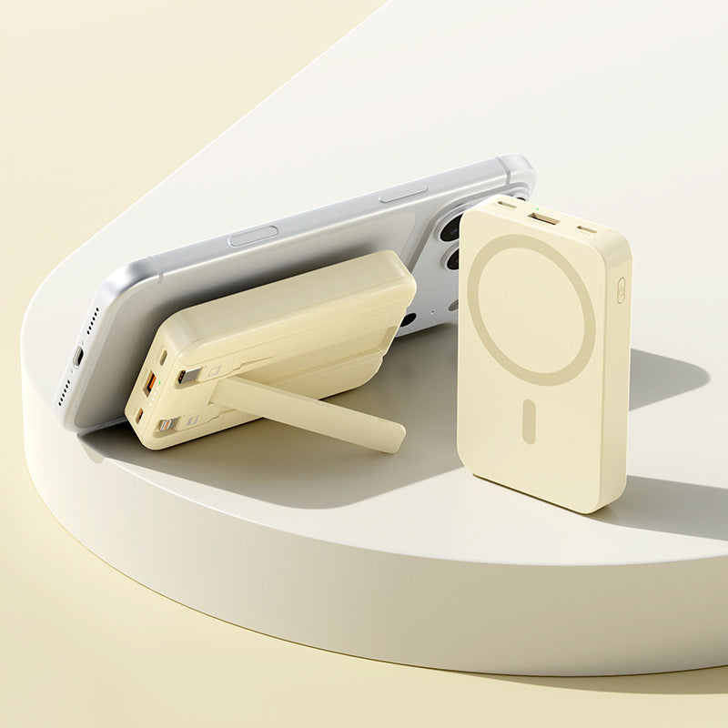 Tragbare Powerbank mit Magnetfunktion und Integriertem Standfuß Brehn