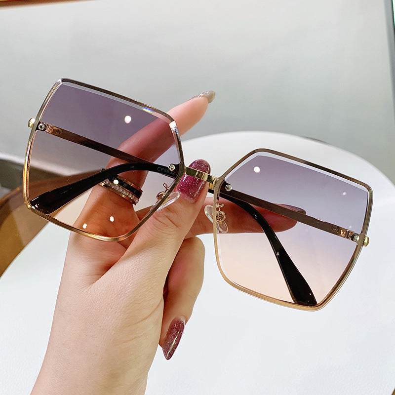 Damen modische quadratische Sonnenbrille mit polarisierenden Gläsern Brehn