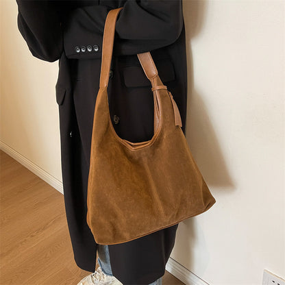 Wildleder Slouchy Schultertasche