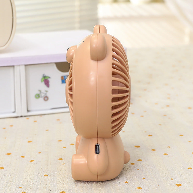 Damen Tragbarer USB Handventilator im niedlichen Bärendesign Brehn