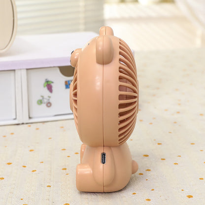 Damen Tragbarer USB Handventilator im niedlichen Bärendesign Brehn