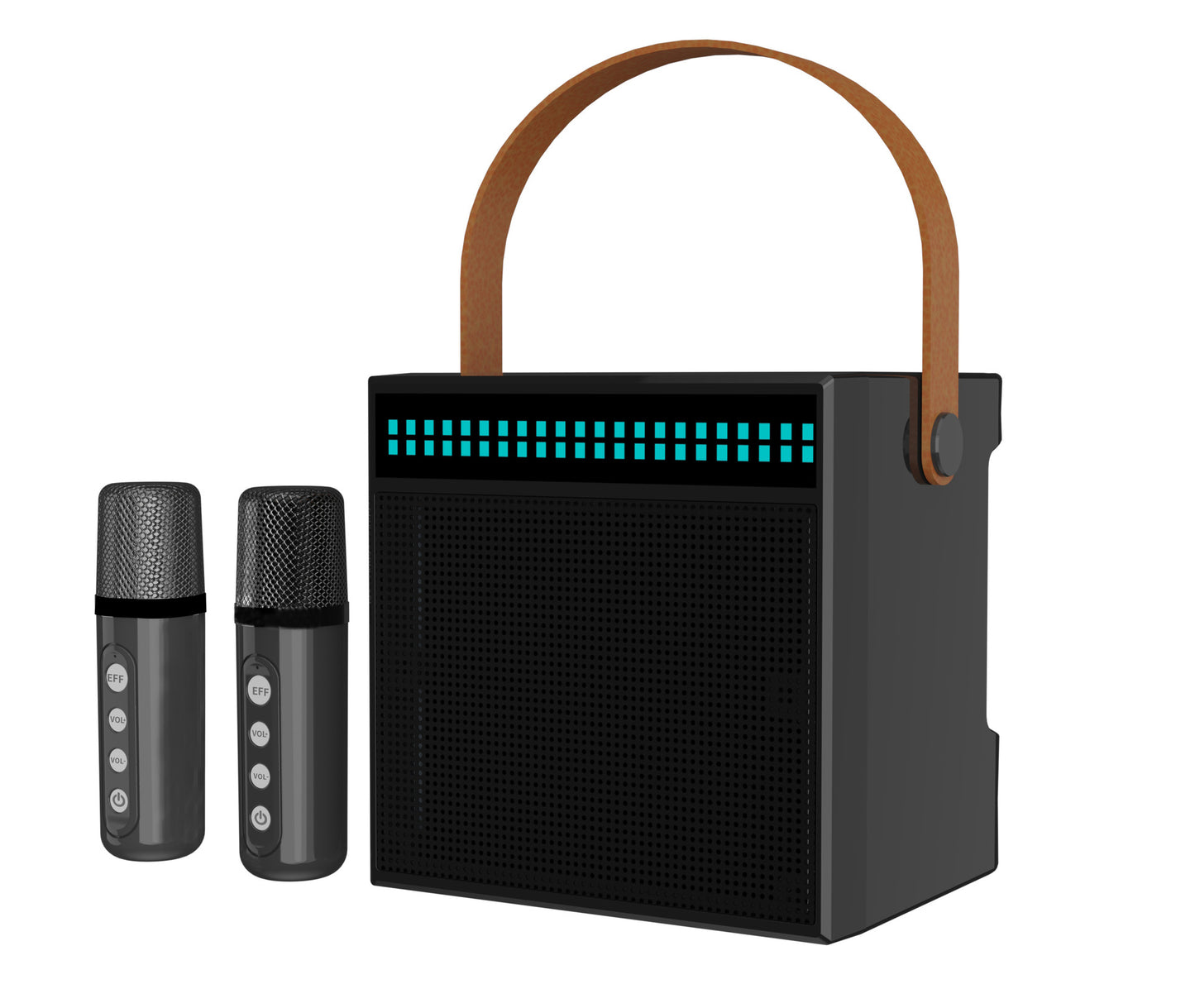 Tragbares Karaoke-System mit Dual-Mikrofonen Brehn