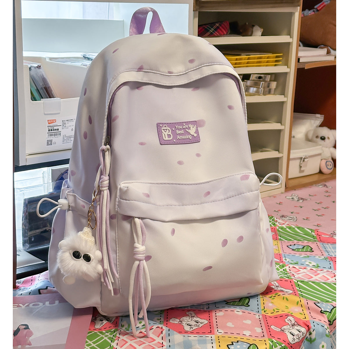 Stilvolle gepunktete Rucksack Brehn