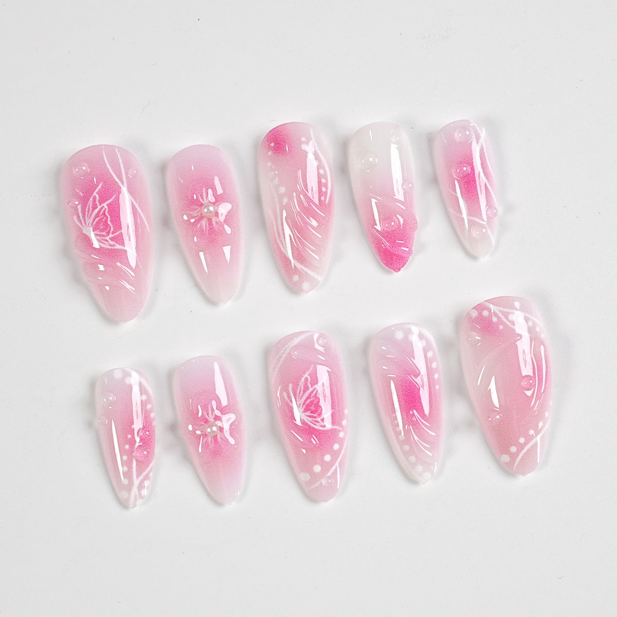 Elegantes Artikuliertes Press-On Nagelkit