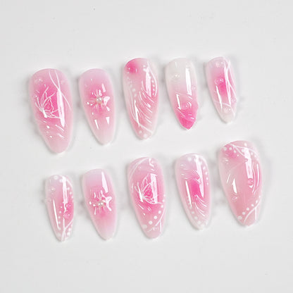 Elegantes Artikuliertes Press-On Nagelkit