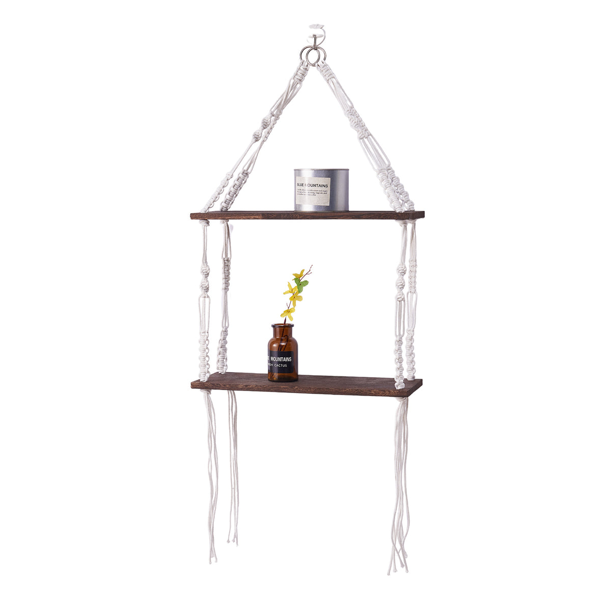 Macramé Schwimmendes Regal Organizer