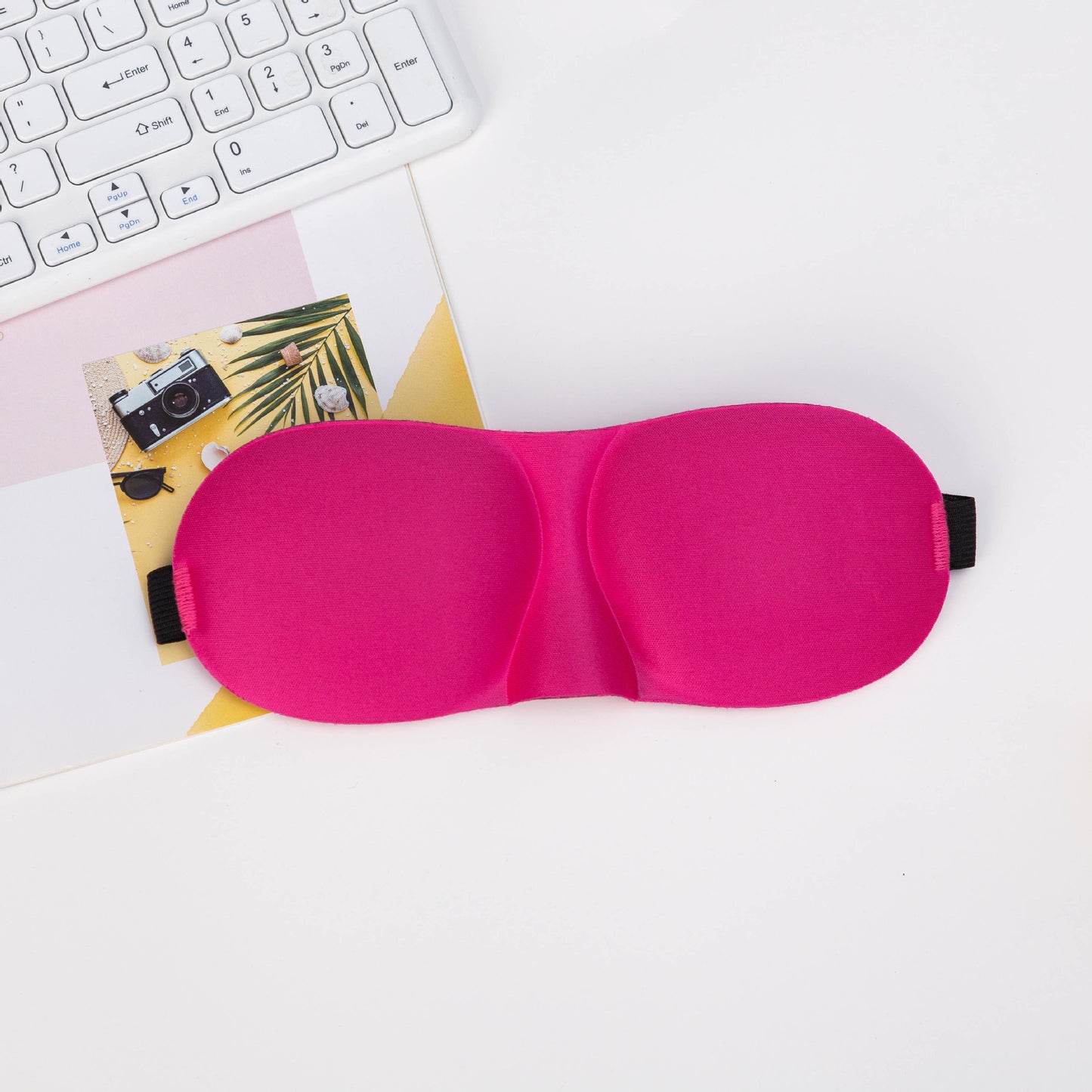 Unisex nan lichtblockierende Reisemaske mit thermoformbarer Nylonhülle und breitem Komfortband Brehn