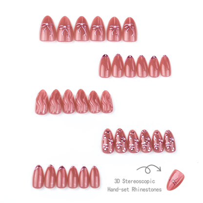 Elegantes Press-On-Nagelkunst-Set
