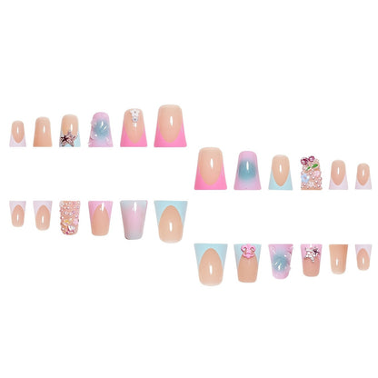 Dekoratives Künstlerisches Press-On Nail Set Brehn