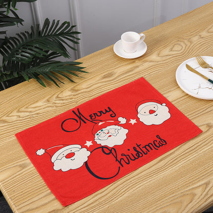 Weihnachtsplatzdeckchen mit festlichem Santa-Motiv Brehn