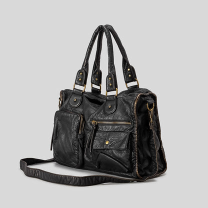 Multi-Taschen Funktionale Leder-Handtasche