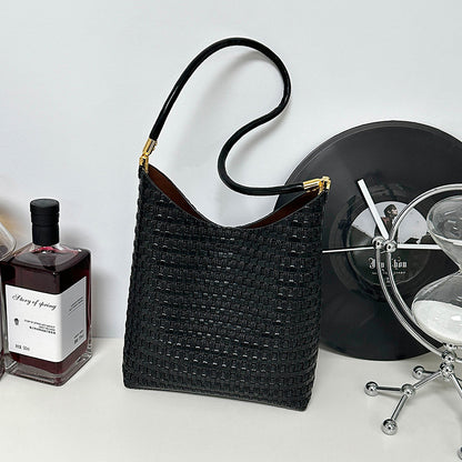 Texturierte Gewebe Schultertasche