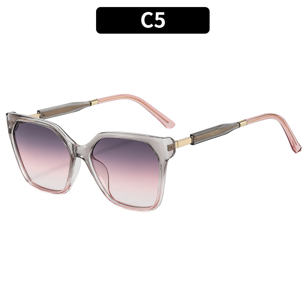 Trendy Winkel Übersized Sonnenbrille