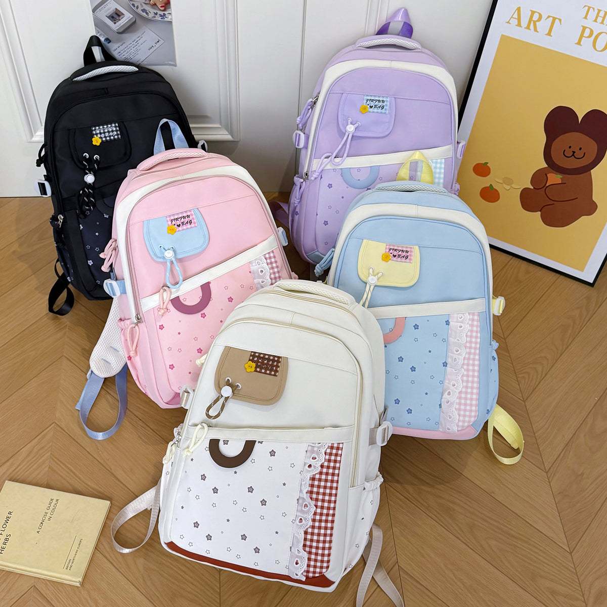 Stylischer Multi-Komponenten-Schulrucksack Brehn