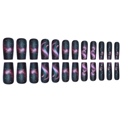 Galaxy-Themed Press-On Nail Extensions Brehn