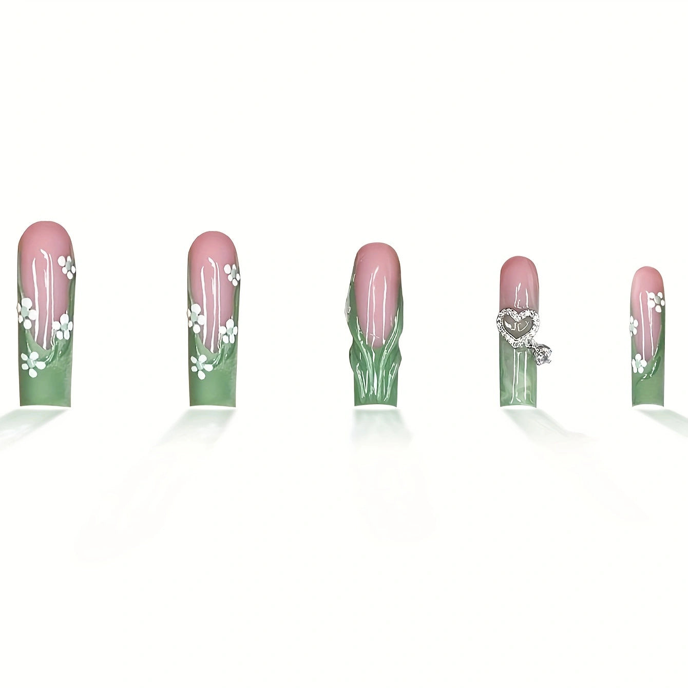 Florale 3D dekorative Nagelkunst Brehn
