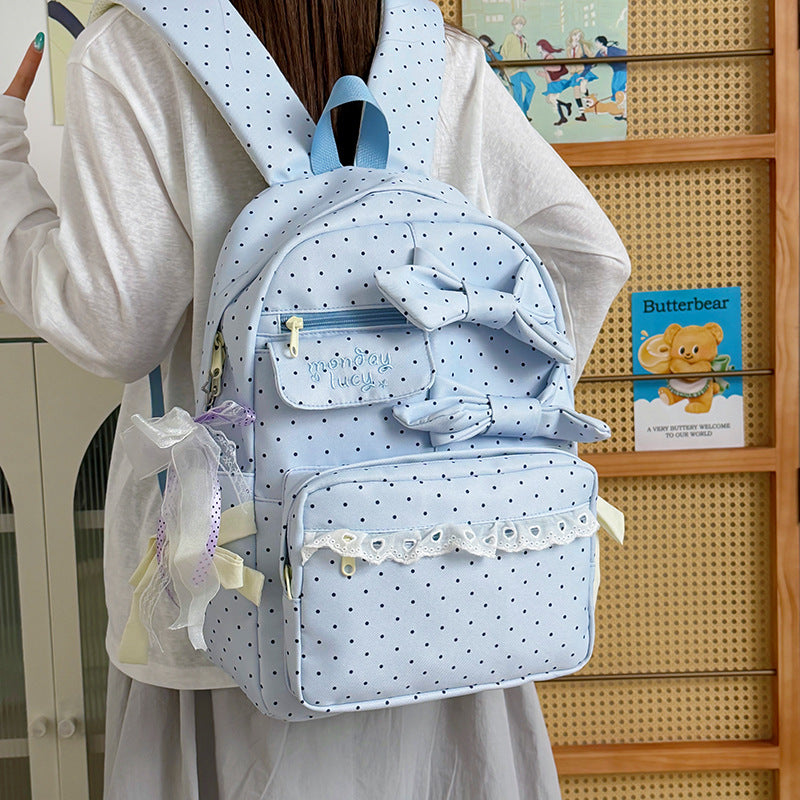 Rucksack mit Verspielten Schleifen und Praktischen Stauraumlösungen Brehn