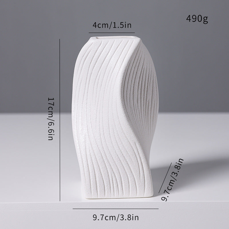 Moderne abstrakte skulpturale Vase Brehn