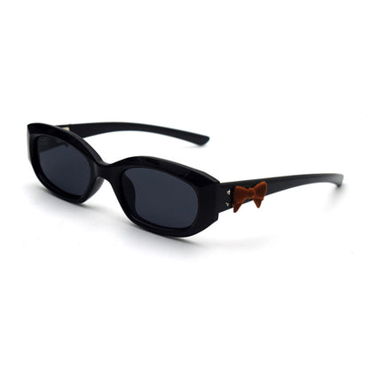 Trendy Cat-Eye Sonnenbrille mit adorabler Teddy-Bären-Akzent Brehn