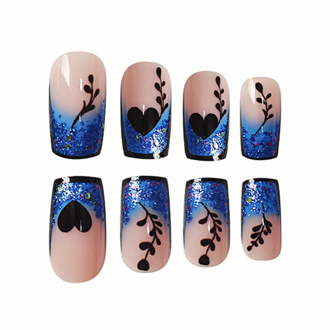 Künstlerische Gradient Press-On Nagelverlängerungen Brehn
