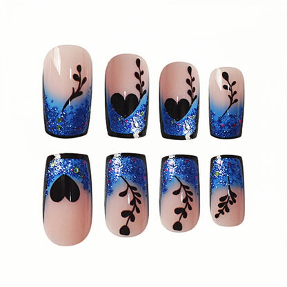 Künstlerische Gradient Press-On Nagelverlängerungen Brehn