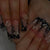 Schmetterlingsakzent-Press-On-Nagelkunst-Set Brehn
